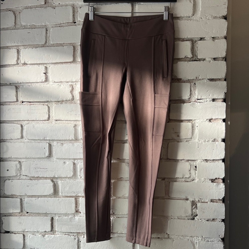 Women's taupe legging Pants THICK with side pockets JOCKEY
